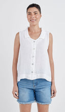 Load image into Gallery viewer, Cut Loose Hanky Linen Sleeveless Shirt