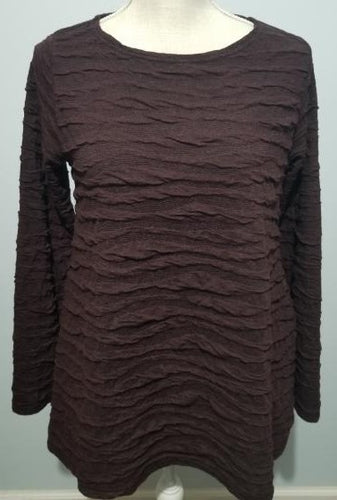 Cut Loose Texture Char Knit Pocket Top- (S, Barnwood)- On Sale!