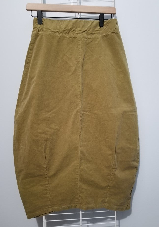 Cut Loose Mini Corduroy Pocket Lantern Skirt- (XS, Toad)- On Sale!