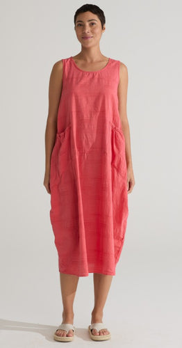 Cut Loose Texture Mini Stripe Pocket Dress