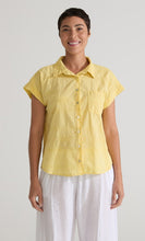 Load image into Gallery viewer, Cut Loose Texture Mini Stripe Short Sleeve Pocket Shirt