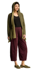 Load image into Gallery viewer, Cut Loose Black Stripe Doublecloth Hooded Jacket