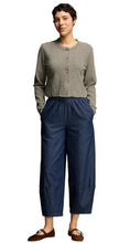 Load image into Gallery viewer, Cut Loose Black Stripe Doublecloth Crop Asym Cardi