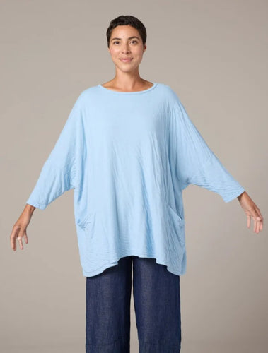 Cut Loose Grey Stripe Doublecloth One Size Pullover