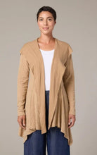 Load image into Gallery viewer, Cut Loose Grey Stripe Doublecloth Hooded Jacket