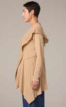 Load image into Gallery viewer, Cut Loose Grey Stripe Doublecloth Hooded Jacket