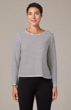 Load image into Gallery viewer, Cut Loose Navy/White Stripe Long Sleeve Top