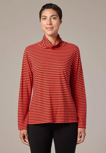 Cut Loose Navy/White Stripe Long Sleeve Turtleneck