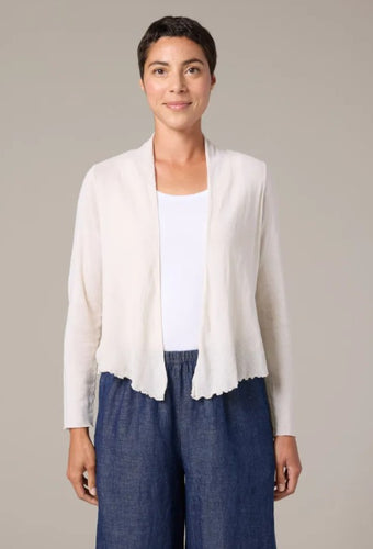 Cut Loose Tulle Cropped Cardigan