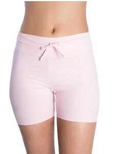 One Step Ahead Suede Supplex Drawstring Bike Short