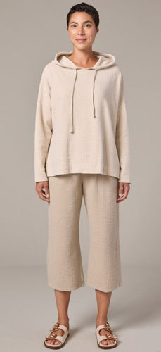 Cut Loose Pucker Doublecloth Easy Crop Pant