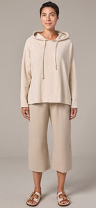 Cut Loose Pucker Doublecloth Easy Crop Pant