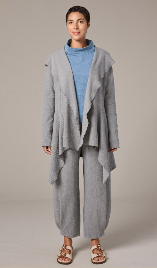 Cut Loose Pucker Doublecloth Hooded Jacket