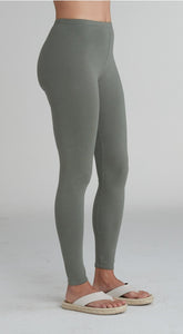 Cut Loose Solid Cotton Lycra Full Length Legging