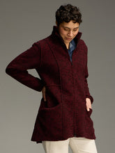 Load image into Gallery viewer, Cut Loose Marled Boiled Wool Zip Jacket