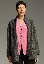 Load image into Gallery viewer, Cut Loose Marled Boiled Wool Zip Swing Jacket