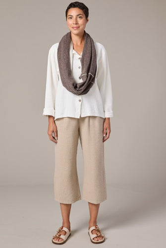 Cut Loose Wool Blend Double Cloth Infinity Scarf