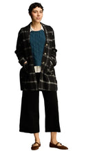 Load image into Gallery viewer, Cut Loose Plaid Boiled Wool Mid-Length Coat