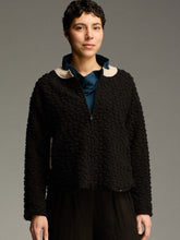 Load image into Gallery viewer, Cut Loose Pebbled Boiled Wool Bomber Jacket
