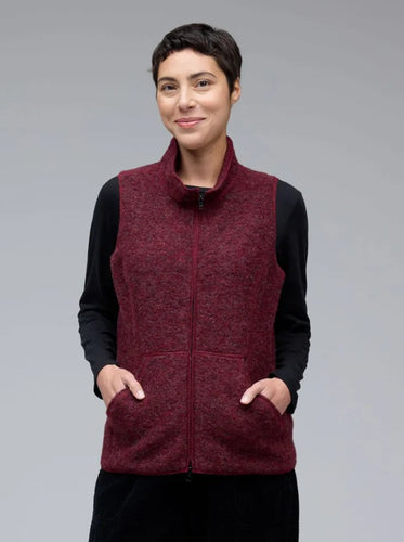 Cut Loose Boiled Wood Zip Front Vest