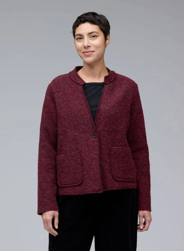 Cut Loose Boiled Wood Crop Aline Jacket