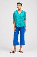 Load image into Gallery viewer, Cut Loose Morning Glory Ruffle Collar Top