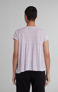 Cut Loose Light Weight Linen Sweater Ruche Back Top