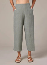 Load image into Gallery viewer, Cut Loose Crosshatch Crop Wide Leg Pant