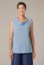 Load image into Gallery viewer, Cut Loose Crosshatch Draped Neck Top