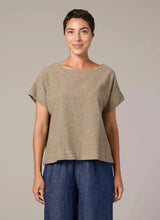 Load image into Gallery viewer, Cut Loose Crosshatch Short Sleeve Crop Top