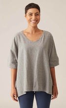 Load image into Gallery viewer, Cut Loose Crosshatch One Size V-Neck Top