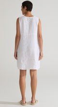 Load image into Gallery viewer, Cut Loose Hanky Linen Split Neck Short Dress