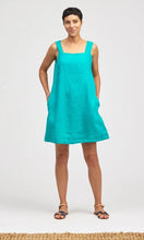 Load image into Gallery viewer, Cut Loose Hanky Linen Square Neck Shift