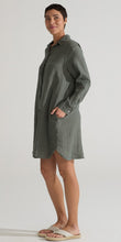 Load image into Gallery viewer, Cut Loose Hanky Linen Shirt Dress