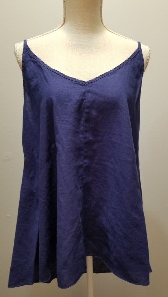 Cut Loose Hanky Linen Swing Cami (XL, Admiralty) - On Sale!
