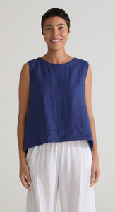 Cut Loose Hanky Linen Hi Low Tank