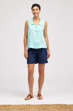 Load image into Gallery viewer, Cut Loose Hanky Linen Sleeveless Shirt