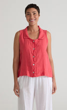 Load image into Gallery viewer, Cut Loose Hanky Linen Sleeveless Shirt