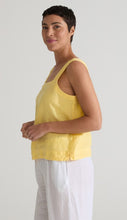 Load image into Gallery viewer, Cut Loose Hanky Linen Square Neck Shell