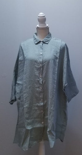 Cut Loose Lightweight Hanky Linen One Size Shirt (OSize, Moonlight)- On Sale!