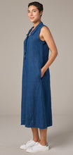Load image into Gallery viewer, Cut Loose Solid Linen Collared Dress