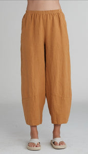 Cut Loose Solid Linen Lantern Pant
