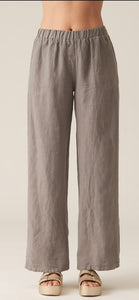 Cut Loose Solid Linen Easy Long Pant
