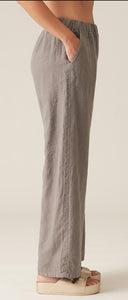 Cut Loose Solid Linen Easy Long Pant