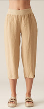 Load image into Gallery viewer, Cut Loose Solid Linen Capri Pant