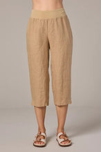 Load image into Gallery viewer, Cut Loose Solid Linen Capri Pant