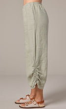 Load image into Gallery viewer, Cut Loose Solid Linen Ruched Pant with Pockets