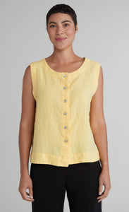 Cut Loose Solid Linen Vest