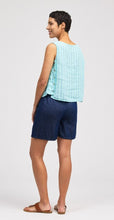 Load image into Gallery viewer, Cut Loose Blue Linen Stripe Side Button Shell