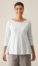 Load image into Gallery viewer, Cut Loose Linen Cotton Jersey Boatneck Swing Top